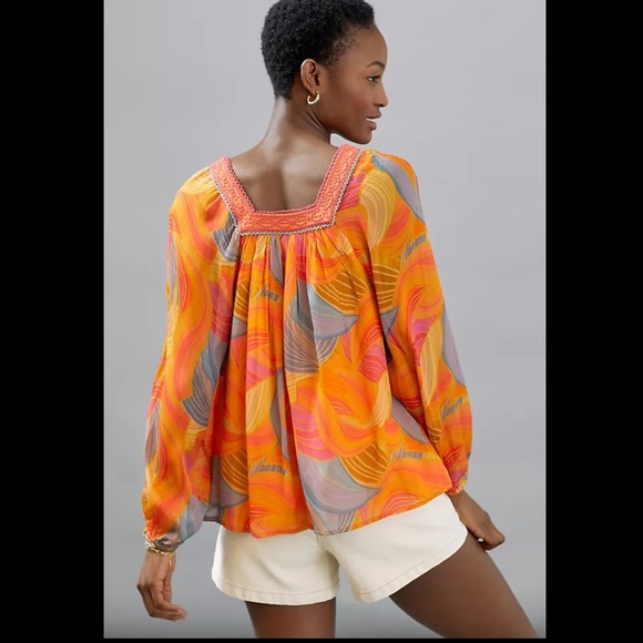 Anthropologie NWT Bl-nk Tessa Blouse Size 2X. - Picture 6 of 13